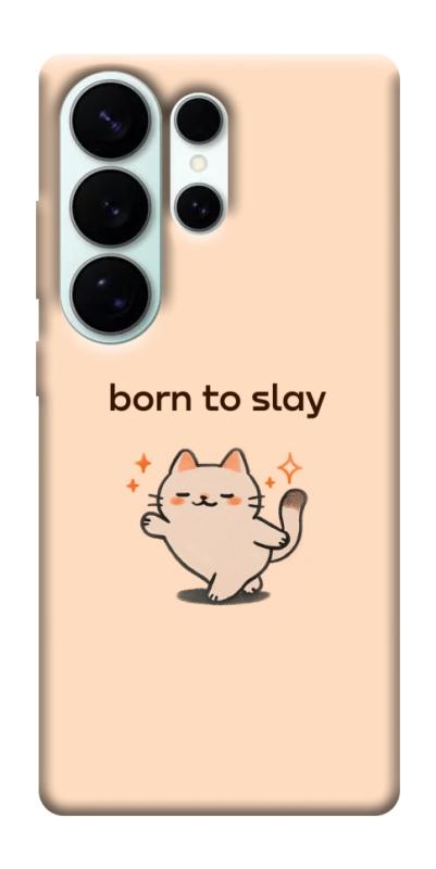 Чехол itsPrint Born to slay для Samsung Galaxy S26 Ultra, надписи, купить оптом с доставкой