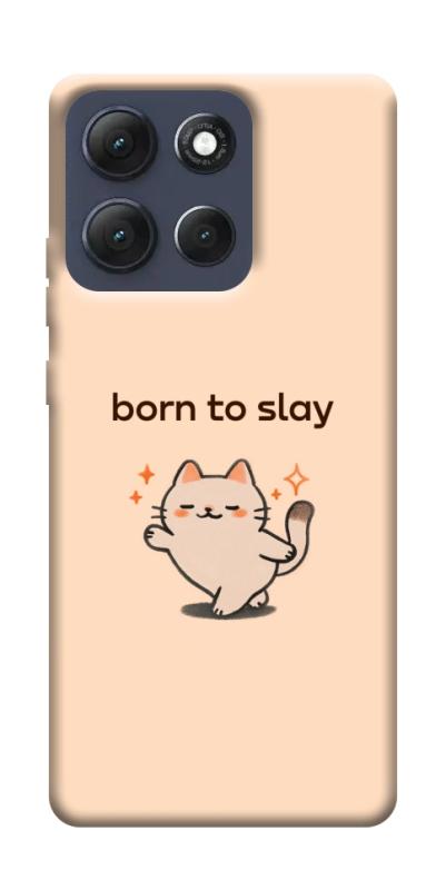 Чехол itsPrint Born to slay для Motorola Moto G86 Power, надписи, купить оптом с доставкой