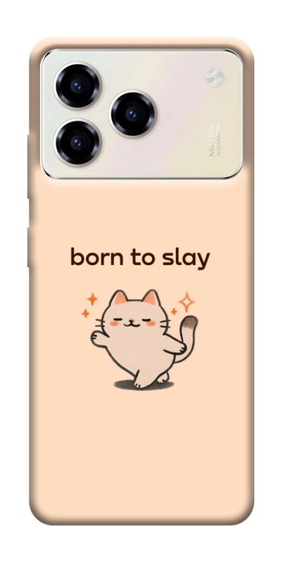 Чехол itsPrint Born to slay для ZTE Blade A76, надписи, купить оптом с доставкой