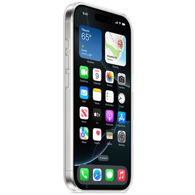 Чехол Clear Case (AAA) with MagSafe and Animation для Apple iPhone 16 Pro (6.3) на картинке №2