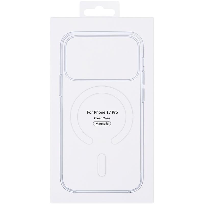 Чехол Clear Case (AAA) with MagSafe and Animation для Apple iPhone 17 Pro (6.3) на картинке №3