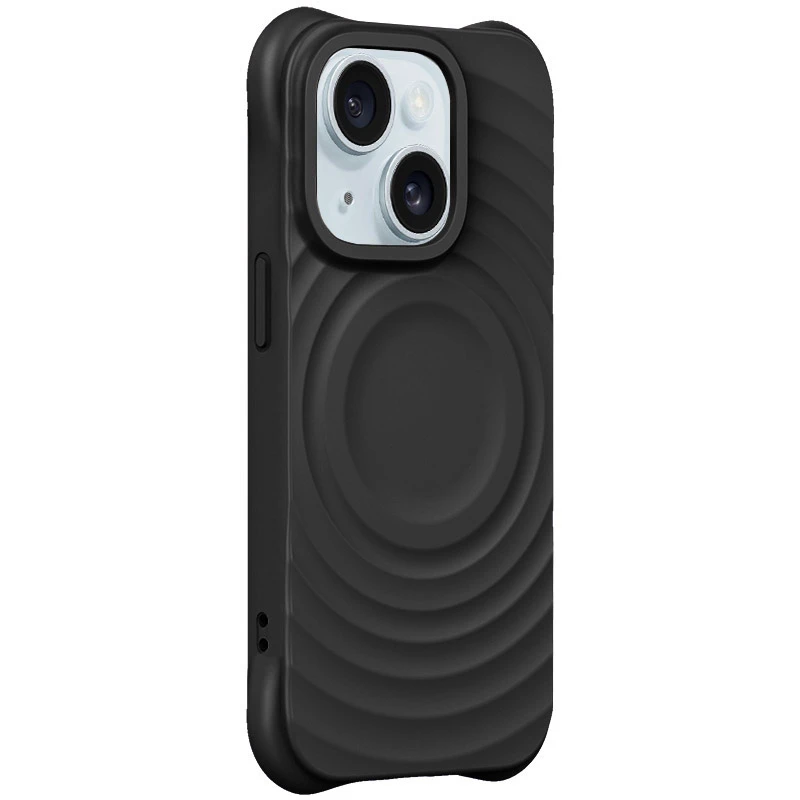 Чехол TPU Orbit with MagSafe для Apple iPhone 15 (6.1"), Black, TPU, купить оптом с доставкой
