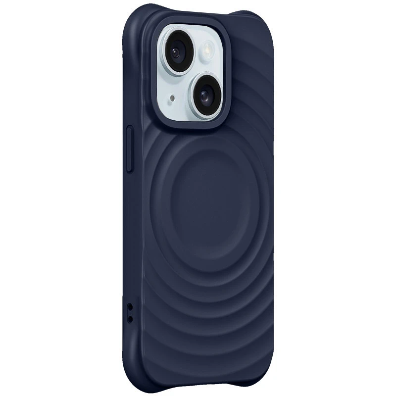 Чехол TPU Orbit with MagSafe для Apple iPhone 15 (6.1"), Dark Blue, TPU, купить оптом с доставкой