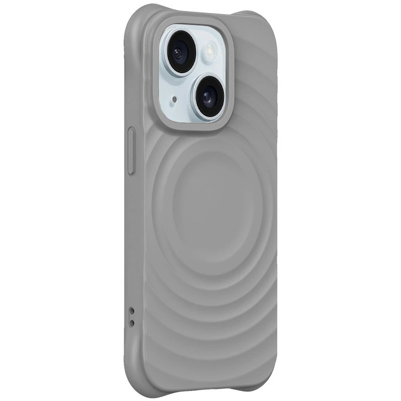 Чехол TPU Orbit with MagSafe для Apple iPhone 15 (6.1"), Dark Grey, TPU, купить оптом с доставкой