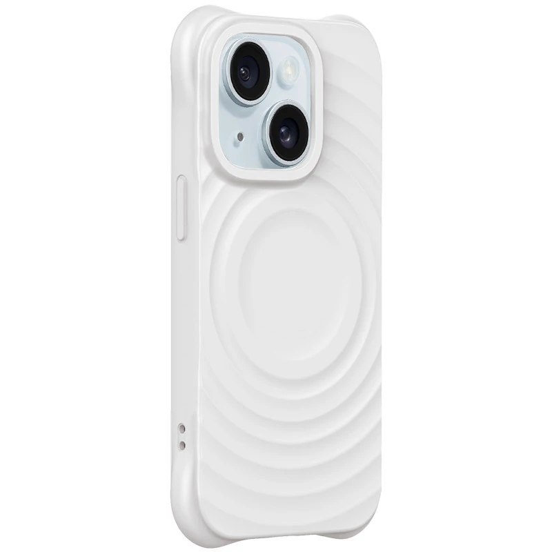 Чехол TPU Orbit with MagSafe для Apple iPhone 15 (6.1"), White, TPU, купить оптом с доставкой