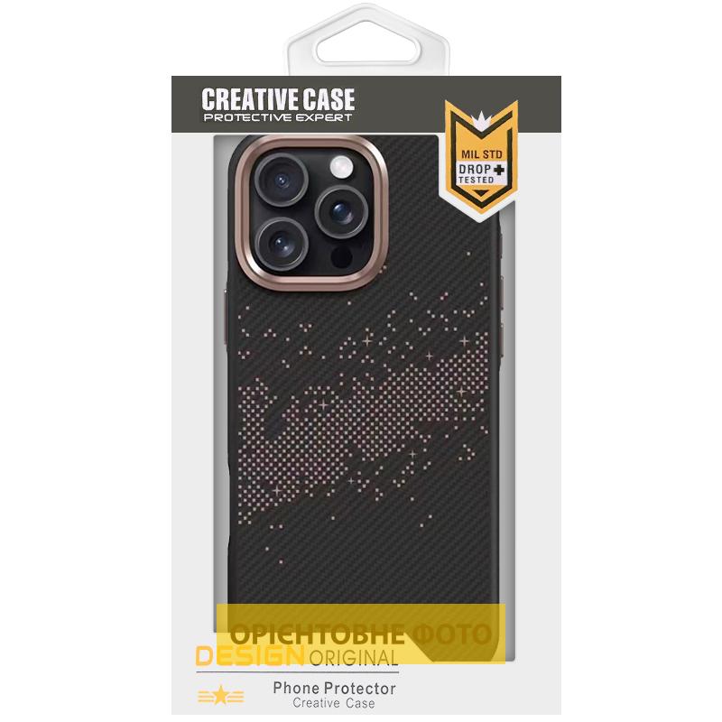 Чехол Monzo Carbon with MagSafe для Apple iPhone 16 (6.1) | Metal Buttons на картинке №4