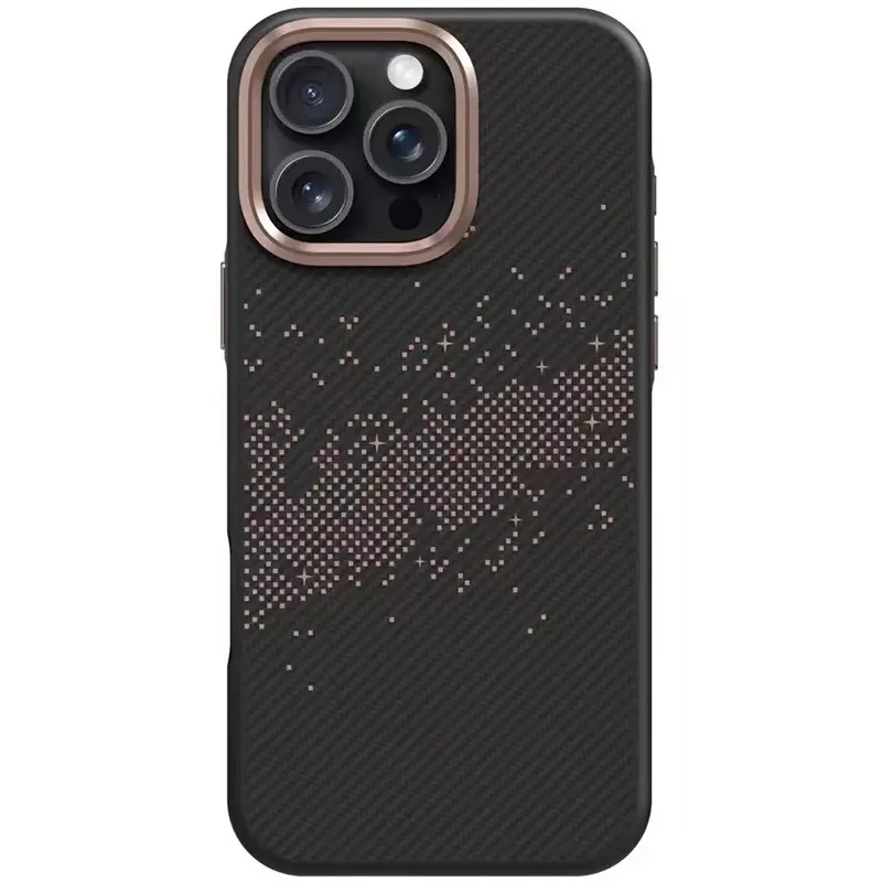 TPU чехол Monzo Magnetic Fit для Apple iPhone 16 Pro Max (6.9"), Titanium gold, TPU, купить оптом с доставкой