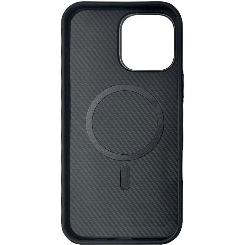 Чохол Monzo Carbon with MagSafe для Apple iPhone 16 Pro Max (6.9) | Metal Buttons на малюнкі №2