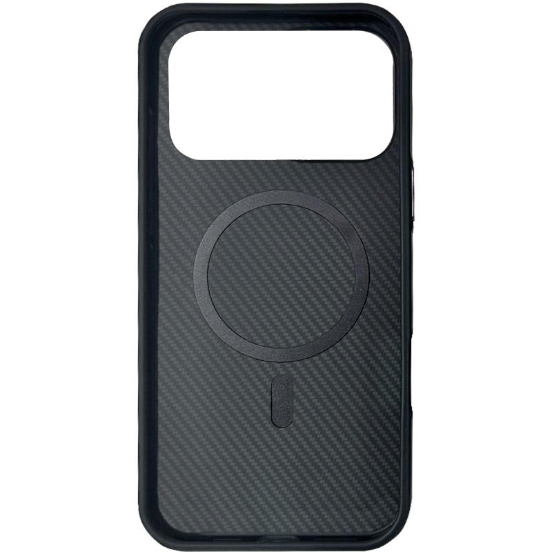 Чехол Monzo Carbon with MagSafe для Apple iPhone 17 Pro (6.3) | Metal Buttons на картинке №2