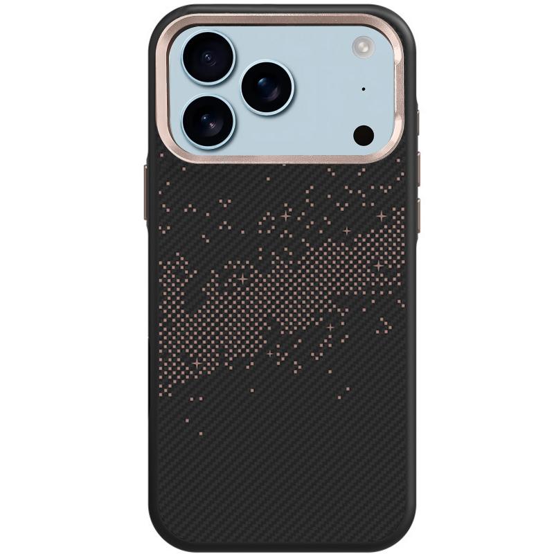 Чехол Monzo Carbon with MagSafe для Apple iPhone 17 Pro Max (6.9) | Metal Buttons на картинке №1