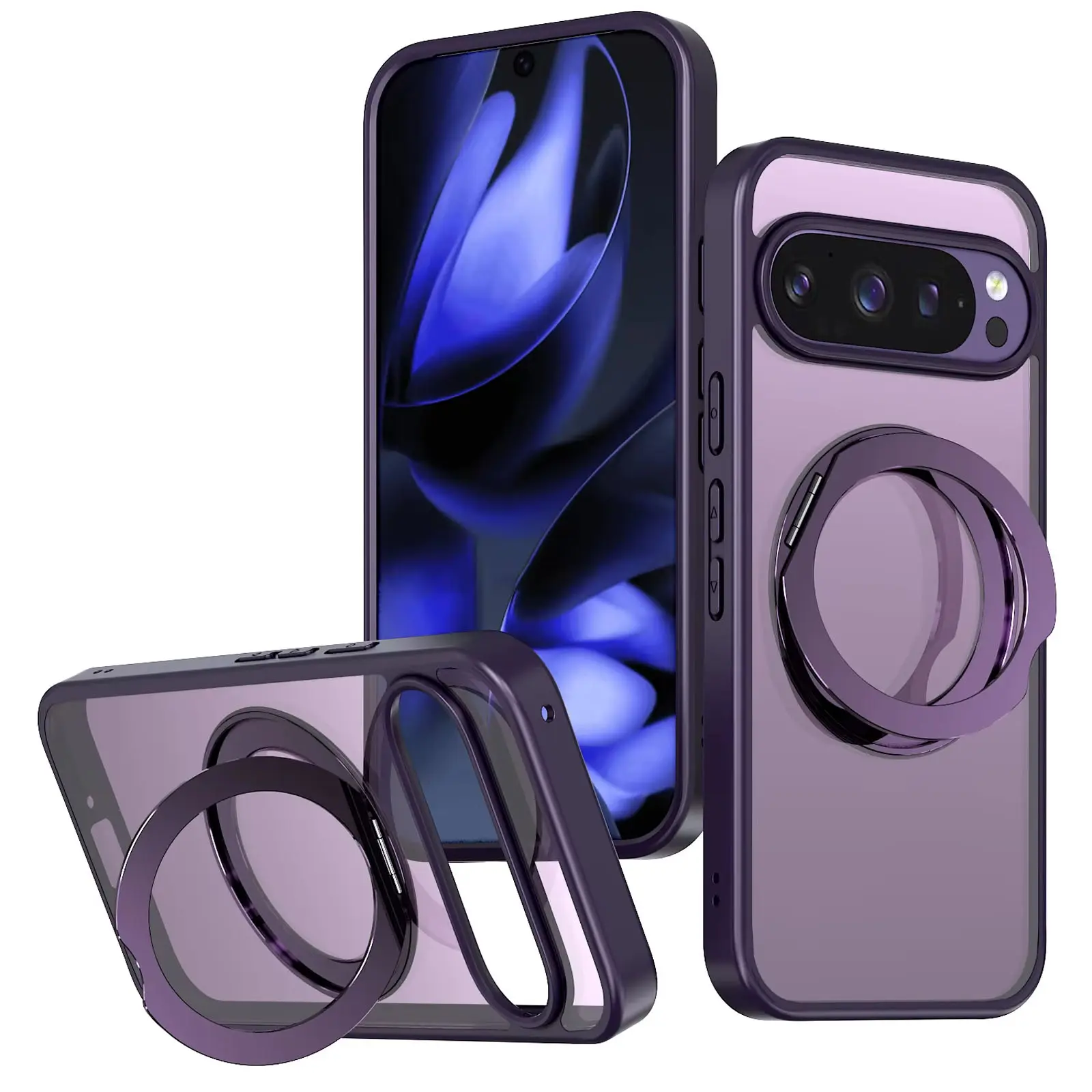 Чехол TPU+PC Aura Fold для Google Pixel 9 / 9 Pro / 10 / 10 Pro, Purple, TPU+PC, купить оптом с доставкой