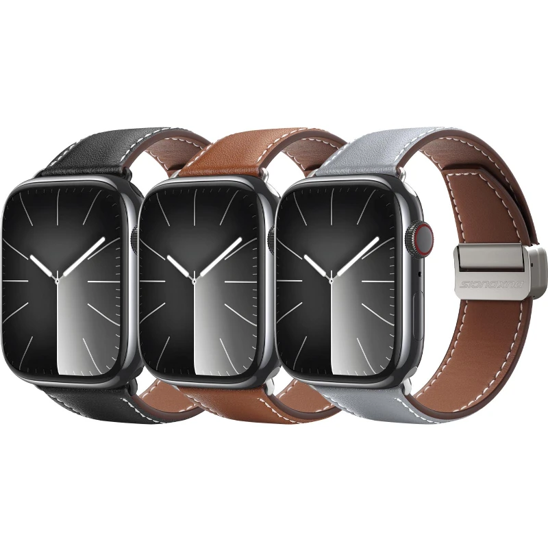 Ремешок Dux Ducis Genuine Leather для Apple Watch 38/40/41/42mm(ser.10), Кожа, купить оптом с доставкой