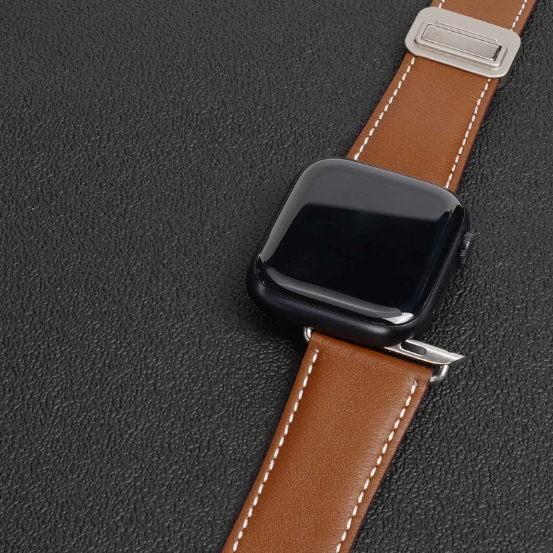 Ремешок Dux Ducis Genuine Leather для Apple Watch 38/40/41/42mm(ser.10), Brown 2, Кожа, купить оптом с доставкой