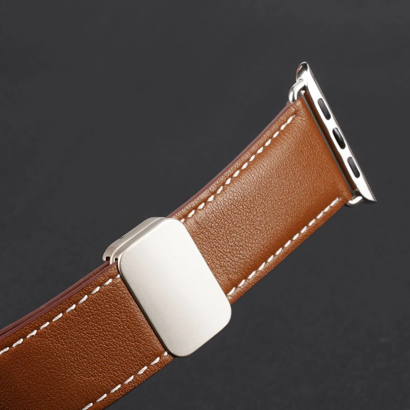 Ремешок Dux Ducis Genuine Leather для Apple Watch 38/40/41/42mm(ser.10), Brown 3, Кожа, купить оптом с доставкой