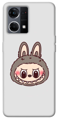 Чехол itsPrint Labubu grey для Oppo Reno 7 4G