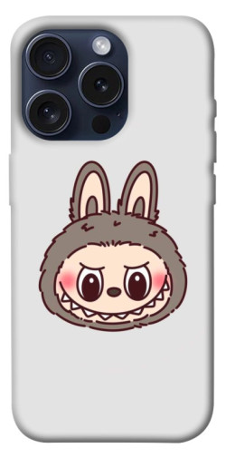 Чехол itsPrint Labubu grey для Apple iPhone 15 Pro (6.1")