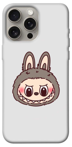 Чехол itsPrint Labubu grey для Apple iPhone 15 Pro Max (6.7")