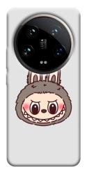 Чехол itsPrint Labubu grey для Xiaomi 14 Ultra