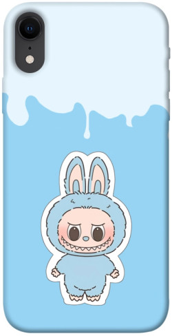 Чехол itsPrint Labubu blue для Apple iPhone XR (6.1")