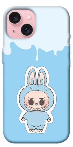 Чехол itsPrint Labubu blue для Apple iPhone 15 (6.1")