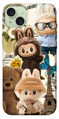 Чехол itsPrint Labubu mood для Apple iPhone 15 Plus (6.7")