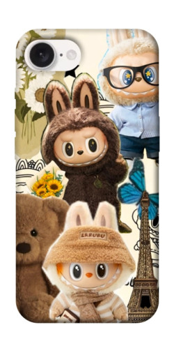 Чехол itsPrint Labubu mood для Apple iPhone 16e (6.1")