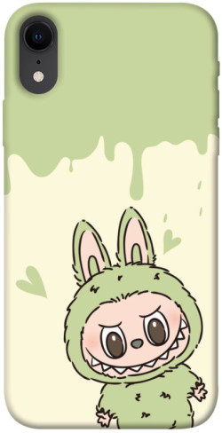 Чехол itsPrint Labubu green для Apple iPhone XR (6.1")