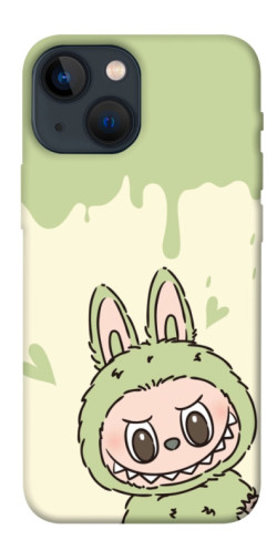 Чехол itsPrint Labubu green для Apple iPhone 13 mini (5.4")