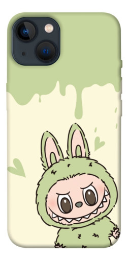 Чехол itsPrint Labubu green для Apple iPhone 13 (6.1")