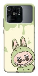 Чехол itsPrint Labubu green для Xiaomi Redmi 10C