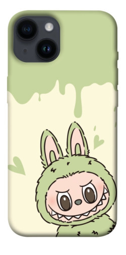 Чехол itsPrint Labubu green для Apple iPhone 14 (6.1")