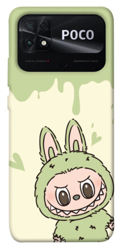 Чехол itsPrint Labubu green для Xiaomi Poco C40