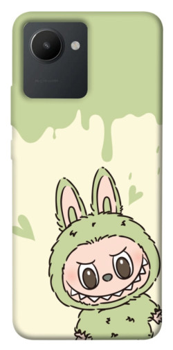 Чехол itsPrint Labubu green для Realme C30