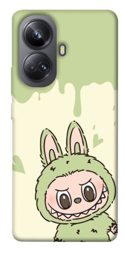 Чехол itsPrint Labubu green для Realme 10 Pro+