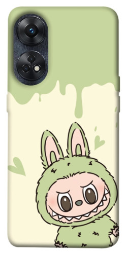 Чехол itsPrint Labubu green для Oppo Reno 8 T 4G