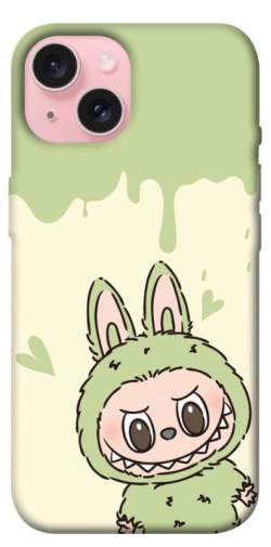 Чехол itsPrint Labubu green для Apple iPhone 15 (6.1")