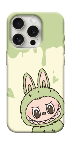 Чехол itsPrint Labubu green для Apple iPhone 16 Pro (6.3")