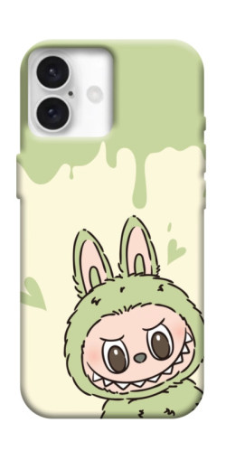 Чехол itsPrint Labubu green для Apple iPhone 16 Plus (6.7")
