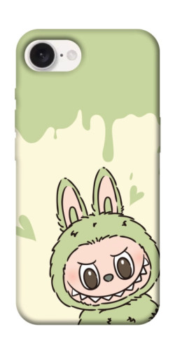 Чехол itsPrint Labubu green для Apple iPhone 16e (6.1")