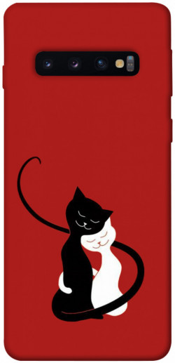 Чехол itsPrint Влюбленные коты для Samsung Galaxy S10