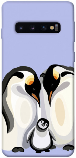 Чохол itsPrint Penguin family для Samsung Galaxy S10