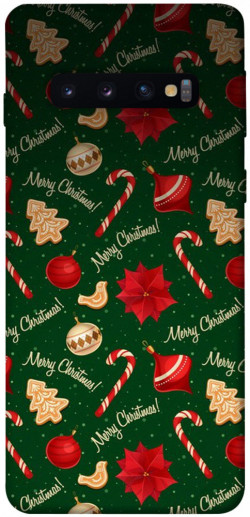Чехол itsPrint Merry Christmas для Samsung Galaxy S10