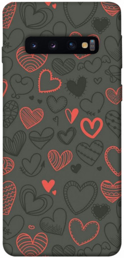 Чехол itsPrint Милые сердца для Samsung Galaxy S10