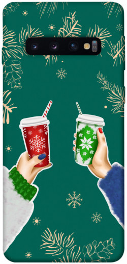 Чехол itsPrint Winter drinks для Samsung Galaxy S10