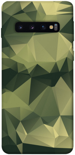 Чехол itsPrint Треугольный камуфляж 2 для Samsung Galaxy S10
