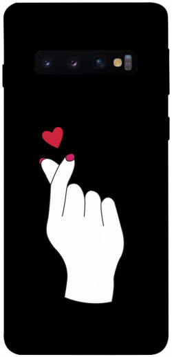 Чехол itsPrint Сердце в руке для Samsung Galaxy S10