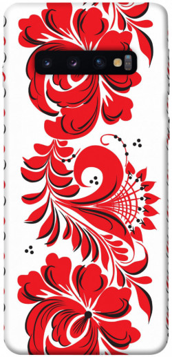 Чохол itsPrint Червона вишиванка для Samsung Galaxy S10