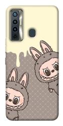 Чохол itsPrint Labubu twins для TECNO Camon 17 Pro