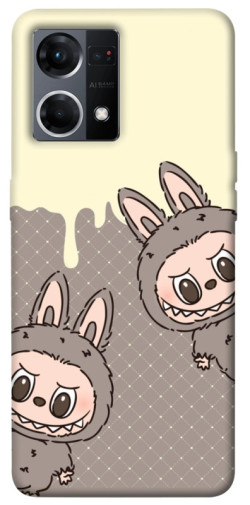 Чехол itsPrint Labubu twins для Oppo Reno 7 4G