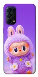 Чехол itsPrint Labubu purple для Oppo Reno 5 4G